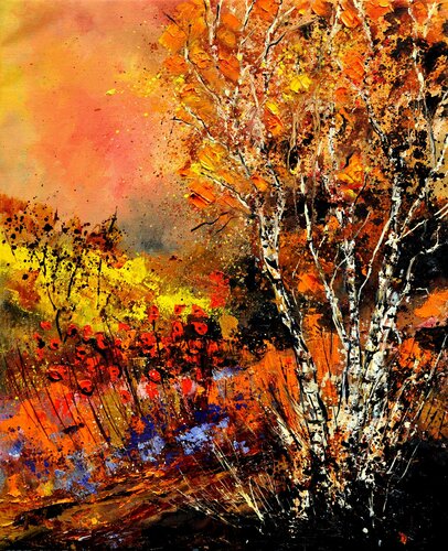 Rich autumn colors - 672021 di Pol Ledent, Pittura in vendita su Singulart