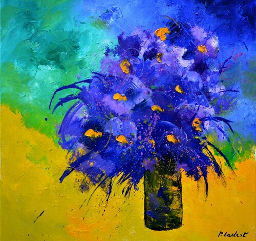 Blue still life - 6622- van Pol Ledent, Schilderij te koop op Singulart