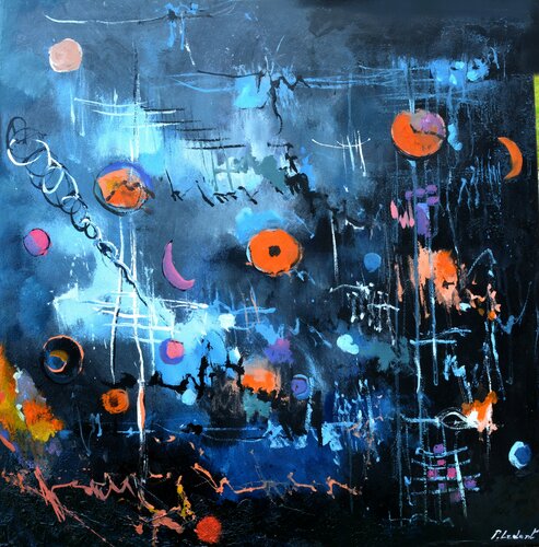 Introduction to astronomy by Pol Ledent, Painting for Sale on Singulart