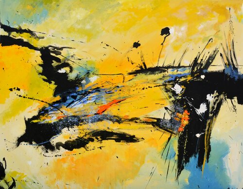 Yellow passage van Pol Ledent, Schilderij te koop op Singulart