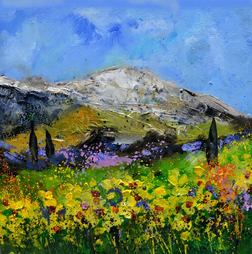 Tournesols en Provence van Pol Ledent, Schilderij te koop op Singulart