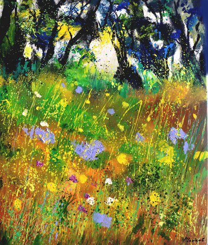 Just a few wild flowers par Pol Ledent, Peinture en vente sur Singulart