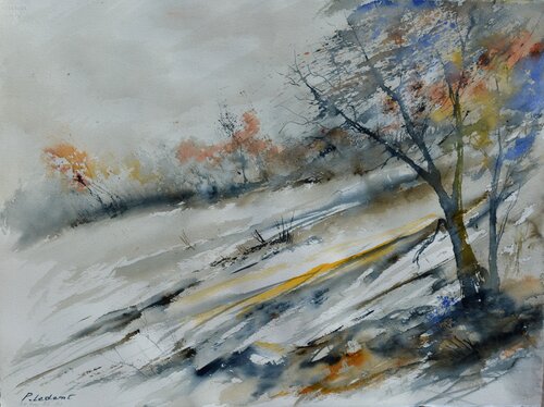 Quiet place- aquarelle 1052 par Pol Ledent, Œuvre sur papier en vente sur Singulart