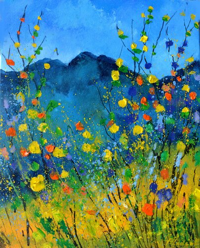 A fireworks of flowers by Pol Ledent, 회화 for Sale on Singulart