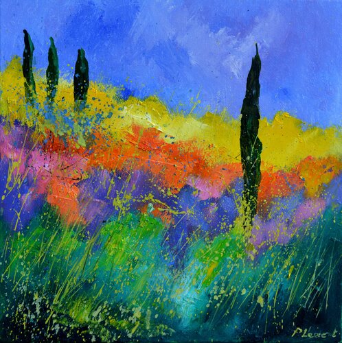 Tuscany landscape van Pol Ledent, Schilderij te koop op Singulart