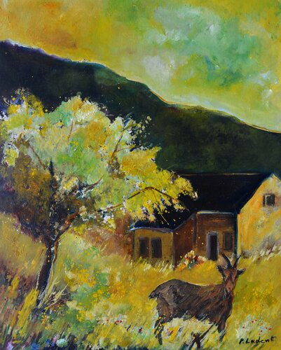 La chèvre de Monsieur Seguin von Pol Ledent, Malerei kaufen auf Singulart