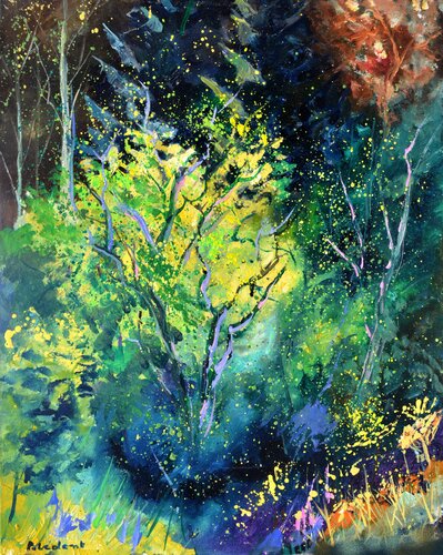 Light in the wood - 4522 von Pol Ledent, Malerei kaufen auf Singulart