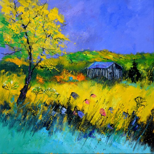 Old barn von Pol Ledent, Malerei kaufen auf Singulart