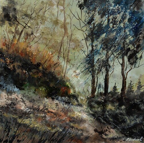 Autumn in the wood by Pol Ledent, 회화 for Sale on Singulart