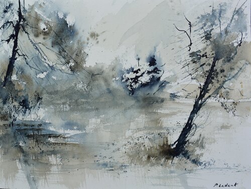 Natural Landscape     -watercolor Pol Ledent