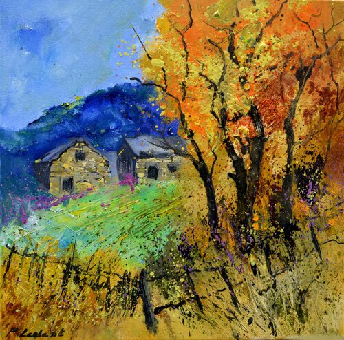 Vivid autumn di Pol Ledent, Pittura in vendita su Singulart