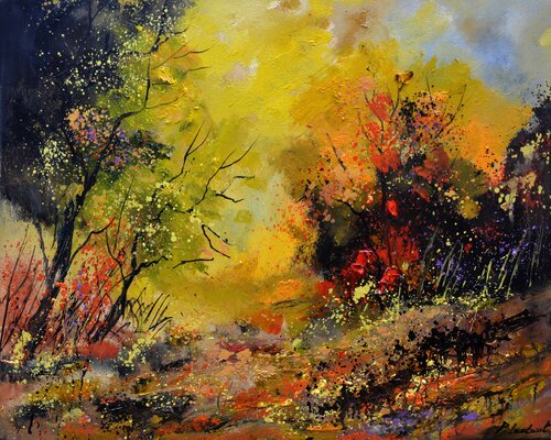 In the wood -22 di Pol Ledent, Pittura in vendita su Singulart