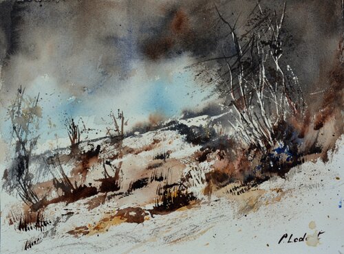November     -watercolor Pol Ledent
