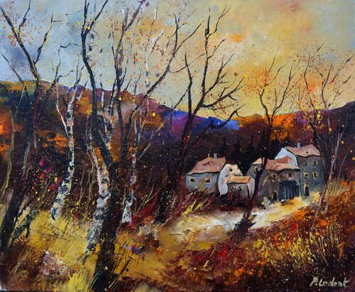 Rich autumn colors von Pol Ledent, Malerei kaufen auf Singulart