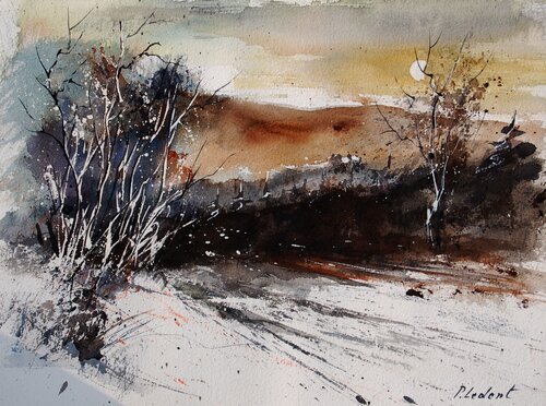 Moonshine     -watercolor Pol Ledent