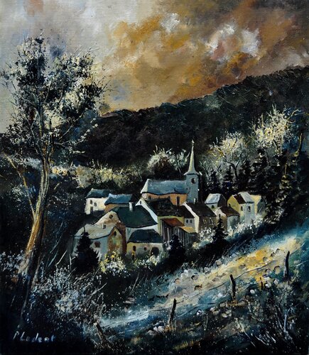 Medieval castle 78 di Pol Ledent, Pittura in vendita su Singulart
