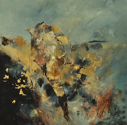Found on antique wall in Rome van Pol Ledent, Schilderij te koop op Singulart