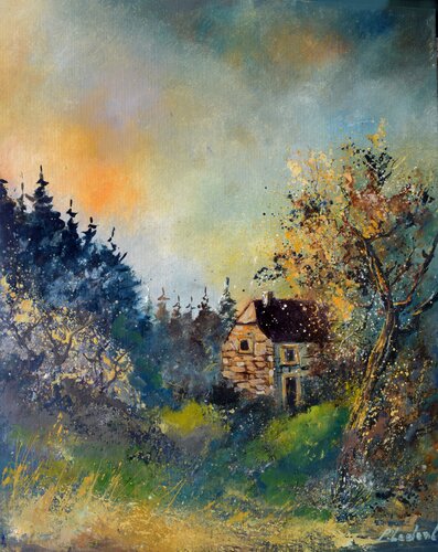 A hunter's shelter von Pol Ledent, Malerei kaufen auf Singulart