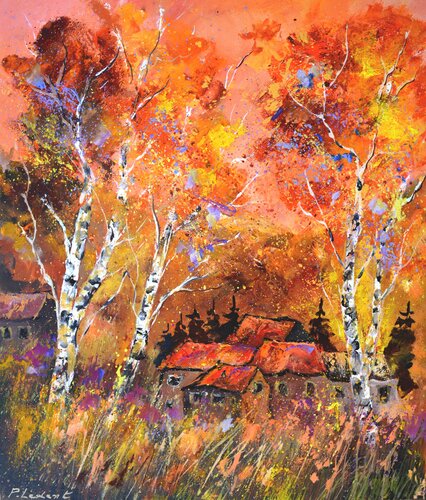 Glowing autumn van Pol Ledent, Schilderij te koop op Singulart