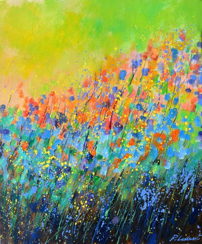 Wild field flowers - 5623 van Pol Ledent, Schilderij te koop op Singulart