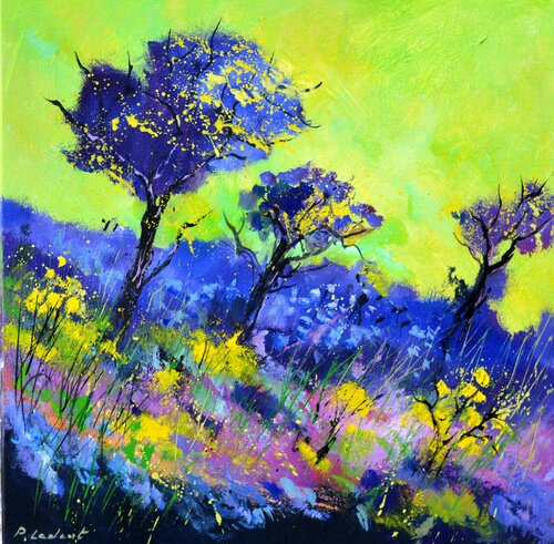Enchanted garden di Pol Ledent, Pittura in vendita su Singulart