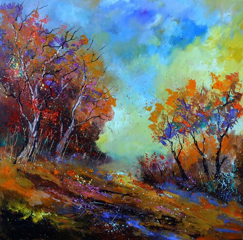 Sunny autumn afternoon von Pol Ledent, Malerei kaufen auf Singulart
