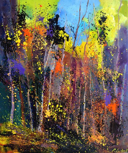 Joyful autumn - 5623 di Pol Ledent, Pittura in vendita su Singulart
