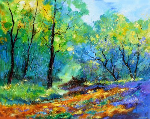 Magic forest -  9723 by Pol Ledent, 회화 for Sale on Singulart