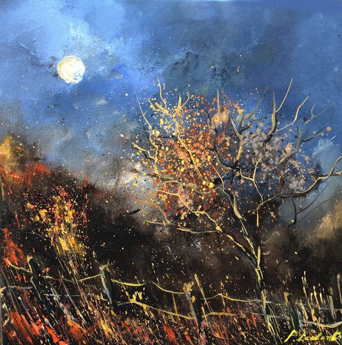 Ode to the moon - 4423 by Pol Ledent, 회화 for Sale on Singulart