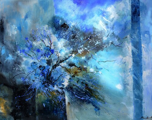 Blue still life - 108 by Pol Ledent, 회화 for Sale on Singulart