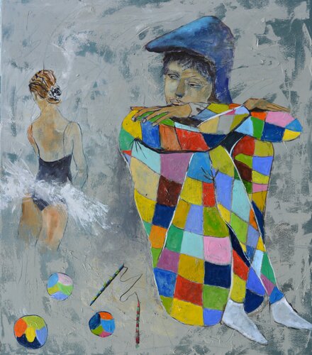 Arlequino 2 van Pol Ledent, Schilderij te koop op Singulart