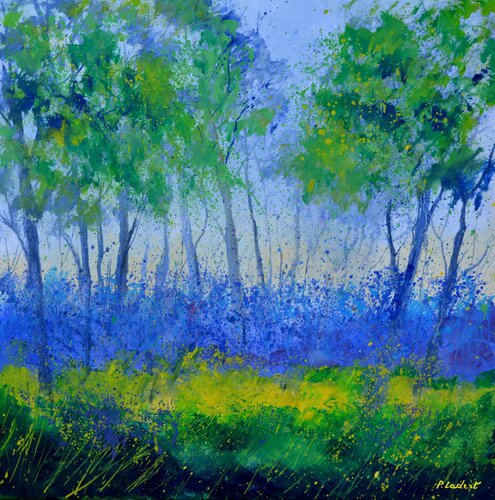 Spring in the wood 779130 di Pol Ledent, Pittura in vendita su Singulart
