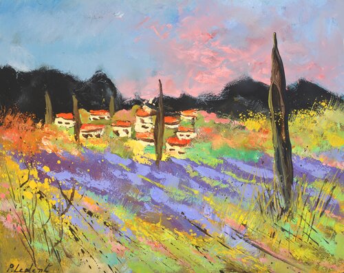 Hameau  en Provence - 6523 van Pol Ledent, Schilderij te koop op Singulart