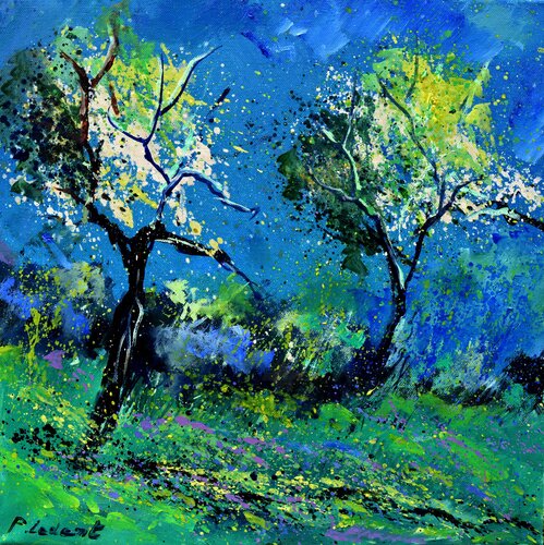 Two magic trees von Pol Ledent, Malerei kaufen auf Singulart