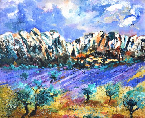 Lavender in Provence - 6591 von Pol Ledent, Malerei kaufen auf Singulart