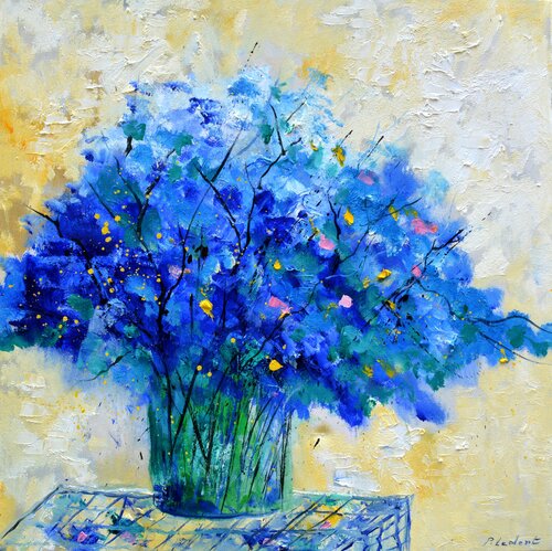 Blue still life -  7723 by Pol Ledent, 회화 for Sale on Singulart