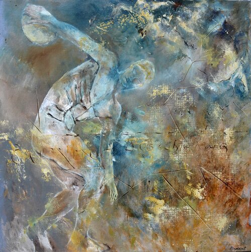 Le discolole van Pol Ledent, Schilderij te koop op Singulart
