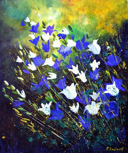 Campanulas van Pol Ledent, Schilderij te koop op Singulart