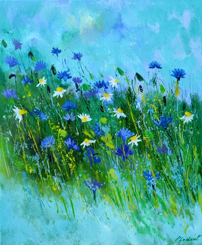 Wild flowers summer 2023 van Pol Ledent, Schilderij te koop op Singulart