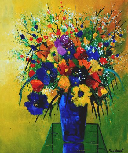 Still life -0508 van Pol Ledent, Schilderij te koop op Singulart