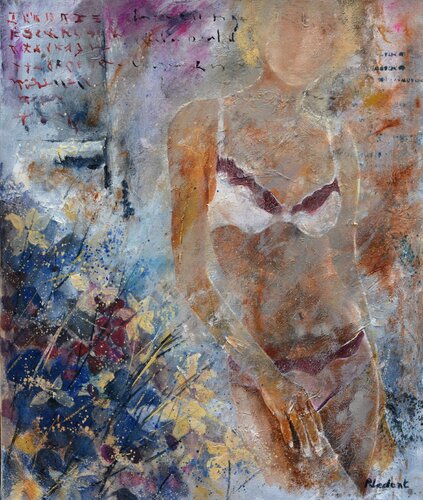 Leyla's lingerie by Pol Ledent, Painting for Sale on Singulart