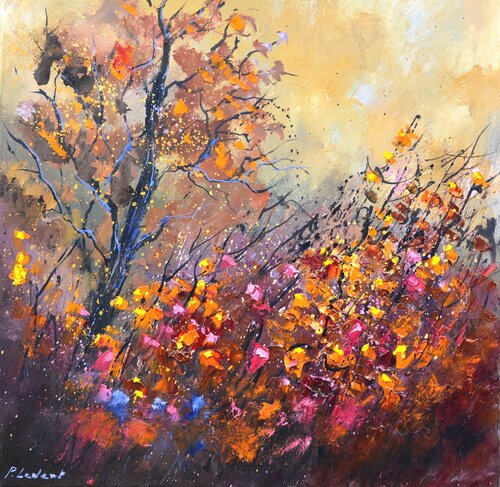 Autumn is in the air - 5502 di Pol Ledent, Pittura in vendita su Singulart