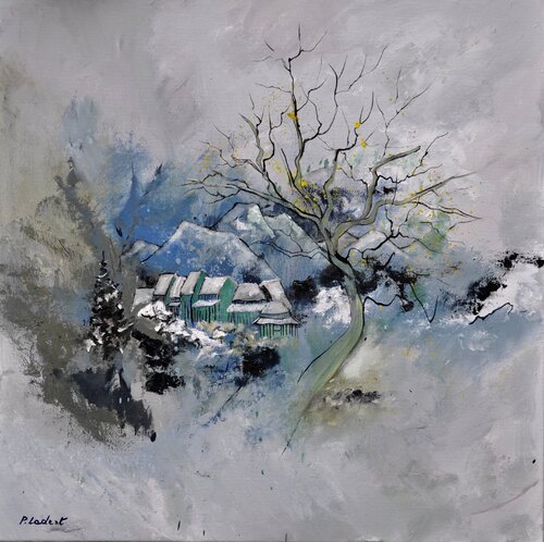 Moonshine on the river Lesse- 8823 von Pol Ledent, Malerei kaufen auf Singulart