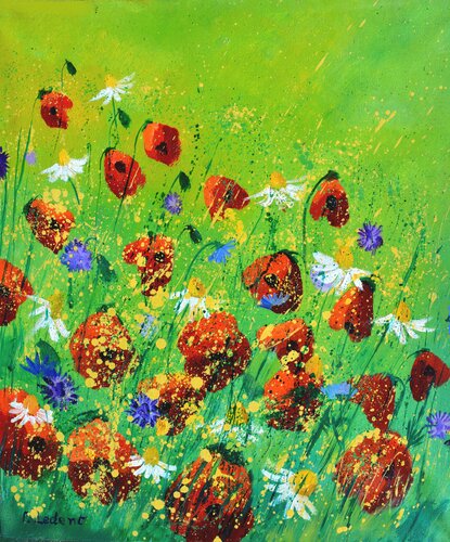 Red poppies - 6723 von Pol Ledent, Malerei kaufen auf Singulart