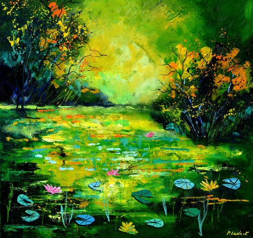 Green pond van Pol Ledent, Schilderij te koop op Singulart