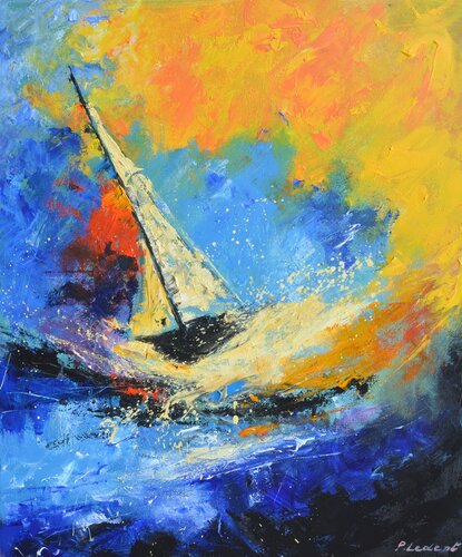 Dancing boat von Pol Ledent, Malerei kaufen auf Singulart