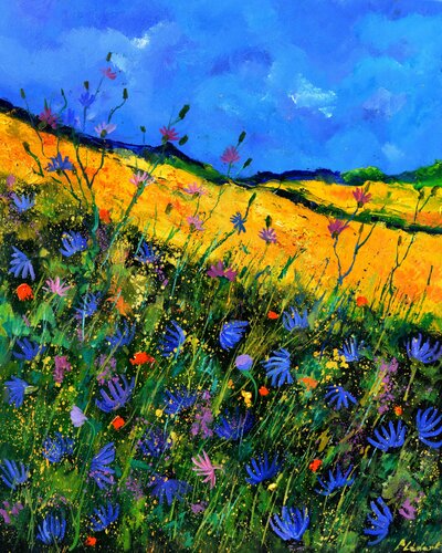 Spring landscape  - 108 by Pol Ledent, 회화 for Sale on Singulart