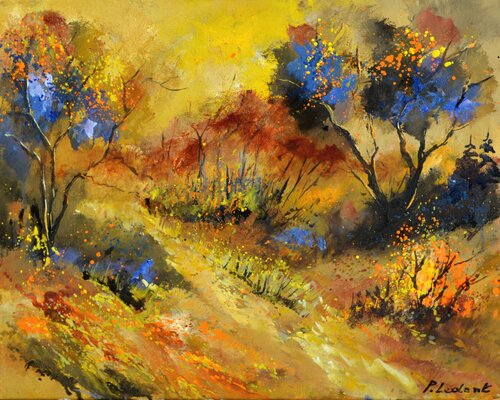 Autumn in the wood von Pol Ledent, Malerei kaufen auf Singulart