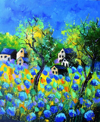 Lost amid flowers - 6723 von Pol Ledent, Malerei kaufen auf Singulart