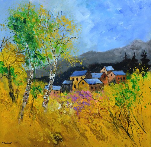Summer in my countryside - 7723 by Pol Ledent, Painting for Sale on Singulart